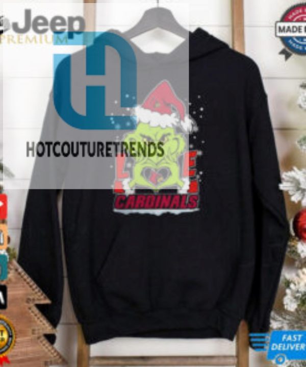 The Grinch Love Heart 2024 Louisville Cardinals Football Christmas Shirt hotcouturetrends 1 2