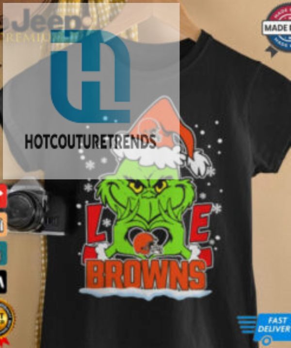 The Grinch Love Heart 2024 Cleveland Browns Football Christmas Shirt hotcouturetrends 1