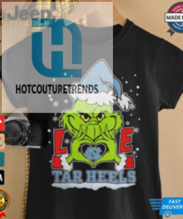 The Grinch Love Heart 2024 North Carolina Tar Heels Football Christmas Shirt hotcouturetrends 1