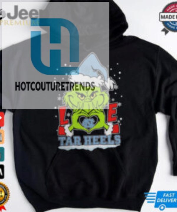 The Grinch Love Heart 2024 North Carolina Tar Heels Football Christmas Shirt hotcouturetrends 1 1