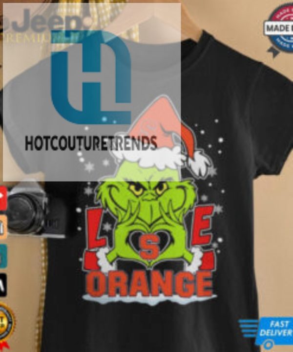 The Grinch Love Heart 2024 Syracuse Orange Football Christmas Shirt hotcouturetrends 1