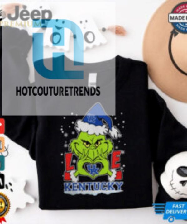 The Grinch Love Heart 2024 Kentucky Wildcats Football Christmas Shirt hotcouturetrends 1 3