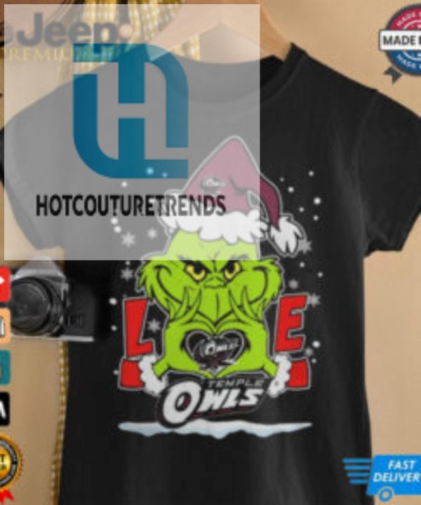 The Grinch Love Heart 2024 Temple Owls Football Christmas Shirt hotcouturetrends 1