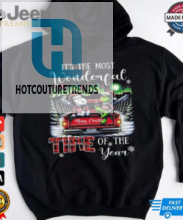 Official Snoopy And Grinch Its The Most Wonderful Time Of The Year Christmas Shirt hotcouturetrends 1 1