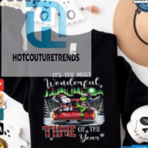 Official Snoopy And Grinch Its The Most Wonderful Time Of The Year Christmas Shirt hotcouturetrends 1 3