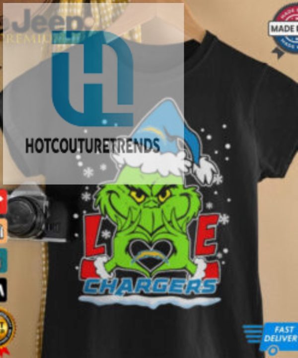 The Grinch Love Heart 2024 Los Angeles Chargers Football Christmas Shirt hotcouturetrends 1