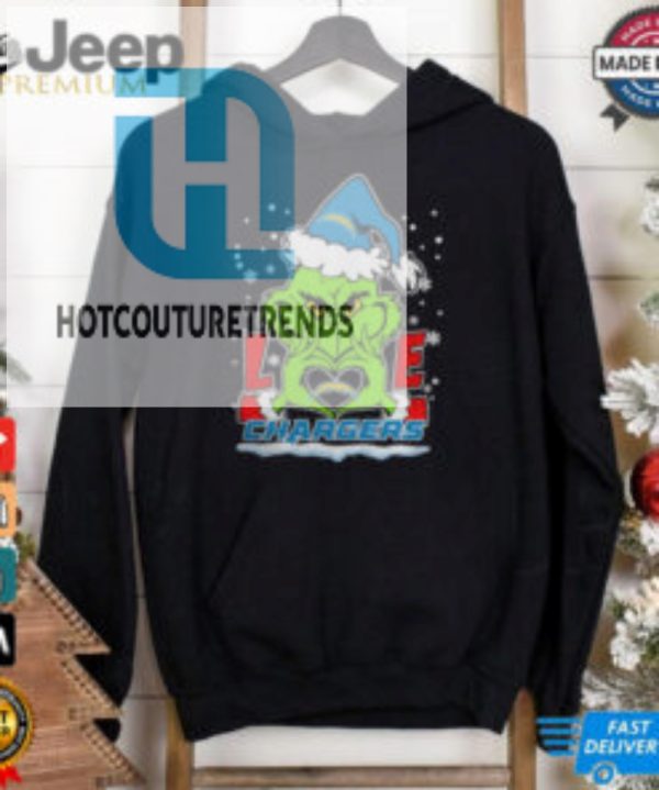 The Grinch Love Heart 2024 Los Angeles Chargers Football Christmas Shirt hotcouturetrends 1 2