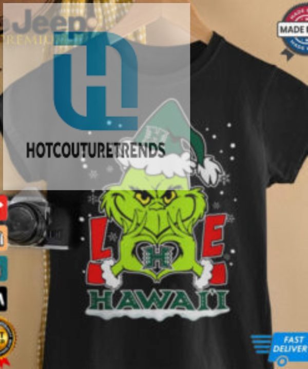 The Grinch Love Heart 2024 Hawaii Rainbow Warriors Football Christmas Shirt hotcouturetrends 1