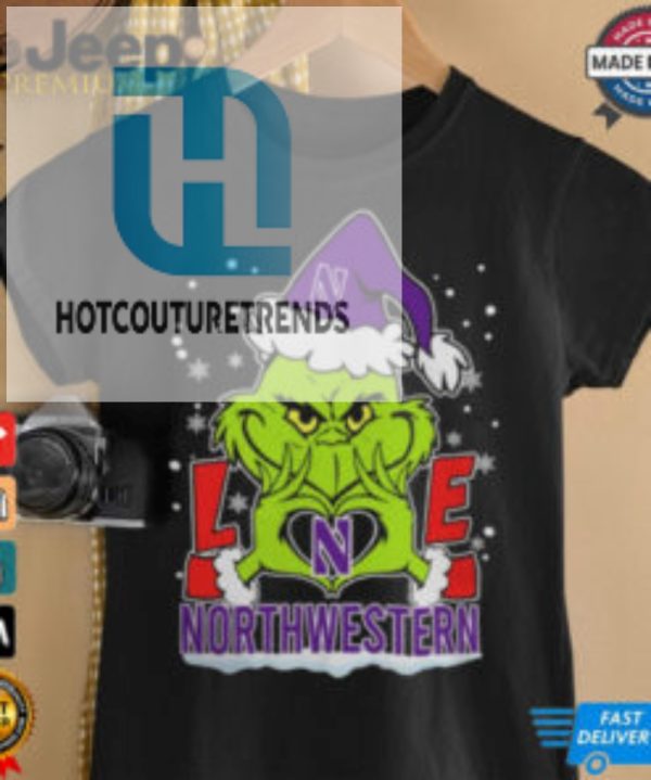 The Grinch Love Heart 2024 Northwestern Wildcats Football Christmas Shirt hotcouturetrends 1