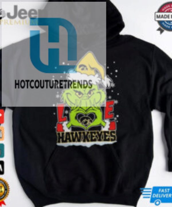 The Grinch Love Heart 2024 Iowa Hawkeyes Football Christmas Shirt hotcouturetrends 1 1