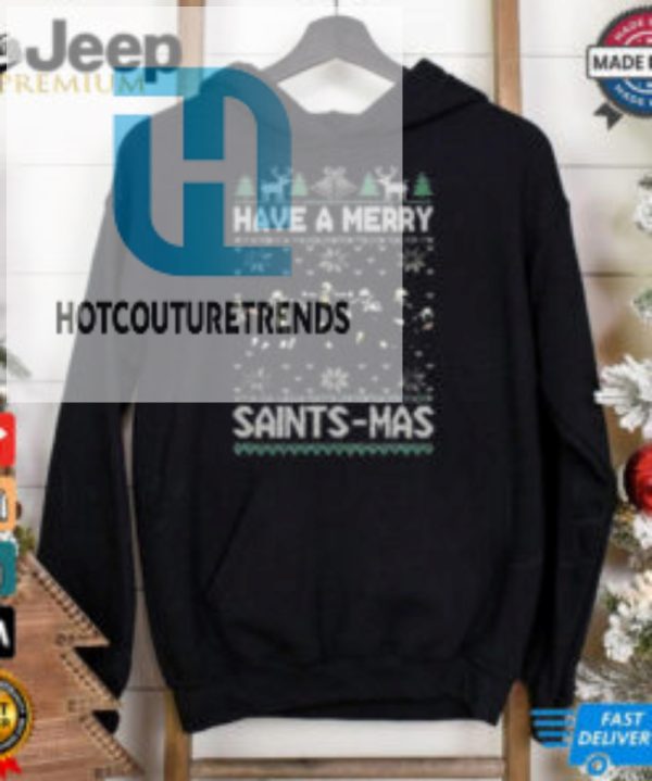 Official Have A Merry New Orleans Saints Mas Ugly Christmas 2024 T Shirt hotcouturetrends 1 2