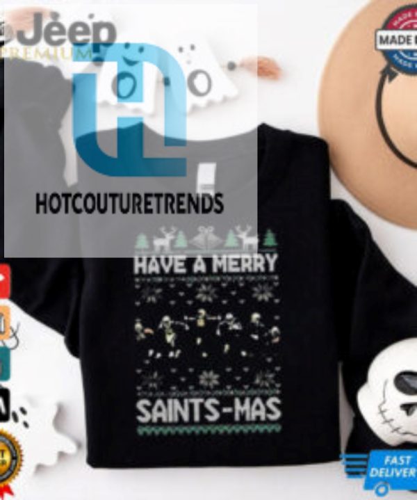 Official Have A Merry New Orleans Saints Mas Ugly Christmas 2024 T Shirt hotcouturetrends 1 3