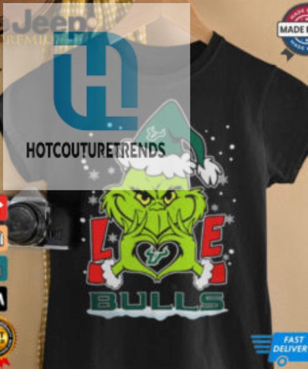 The Grinch Love Heart 2024 South Florida Bulls Football Christmas Shirt hotcouturetrends 1