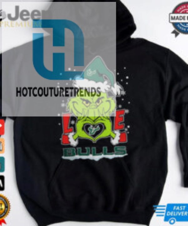 The Grinch Love Heart 2024 South Florida Bulls Football Christmas Shirt hotcouturetrends 1 1