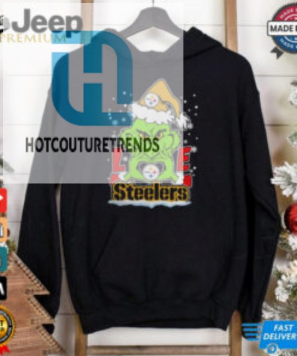 The Grinch Love Heart 2024 Pittsburgh Steelers Football Christmas Shirt hotcouturetrends 1 2