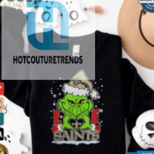 The Grinch Love Heart 2024 New Orleans Saints Football Christmas Shirt hotcouturetrends 1 3