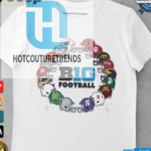 Official Big Ten White Champion Big 10 All Team Circle Helmet Shirt hotcouturetrends 1 1