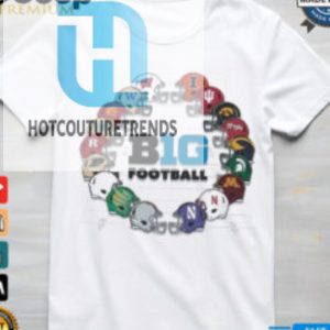 Official Big Ten White Champion Big 10 All Team Circle Helmet Shirt hotcouturetrends 1 2