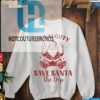 Be Naughty Santa Christmas Blue Shirt hotcouturetrends 1