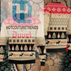 Chevron Pattern Duvel Beer Christmas Ugly Sweater hotcouturetrends 1 1