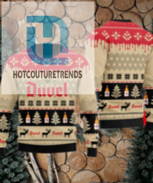 Chevron Pattern Duvel Beer Christmas Ugly Sweater hotcouturetrends 1 1