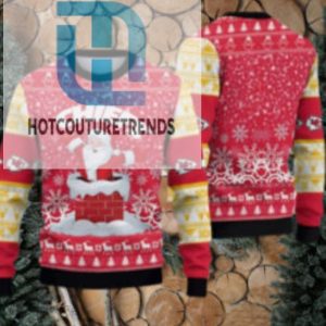 Kansas City Chiefs Santa Claus Pattern Ugly Christmas Sweater hotcouturetrends 1 1