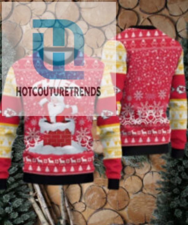 Kansas City Chiefs Santa Claus Pattern Ugly Christmas Sweater hotcouturetrends 1 1