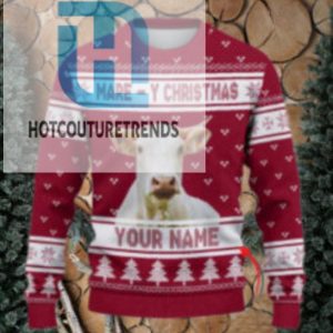 Charolais Mare Y Christmas Ugly Sweater Xmas Custom Cow Ugly Sweatshirt Gift For Farmer Cow Lover hotcouturetrends 1 1