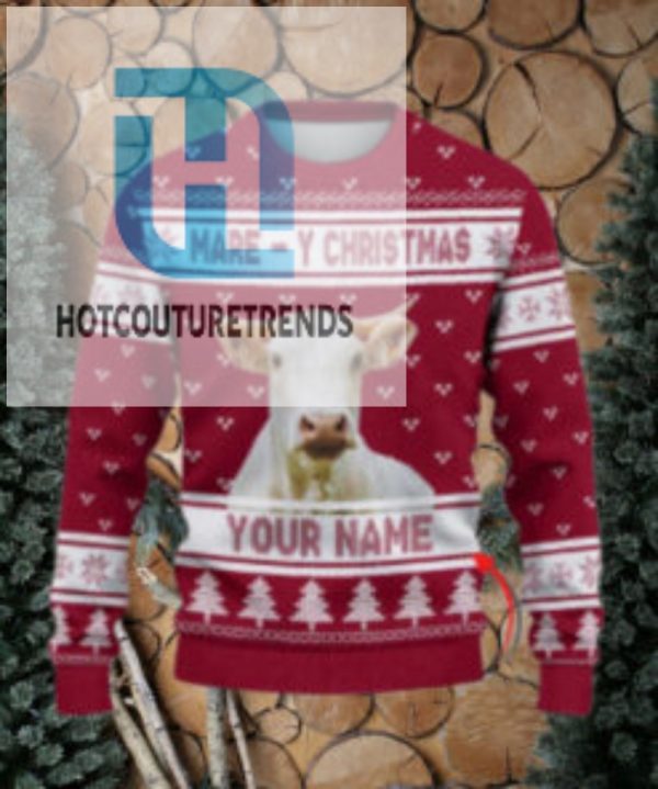 Charolais Mare Y Christmas Ugly Sweater Xmas Custom Cow Ugly Sweatshirt Gift For Farmer Cow Lover hotcouturetrends 1 1