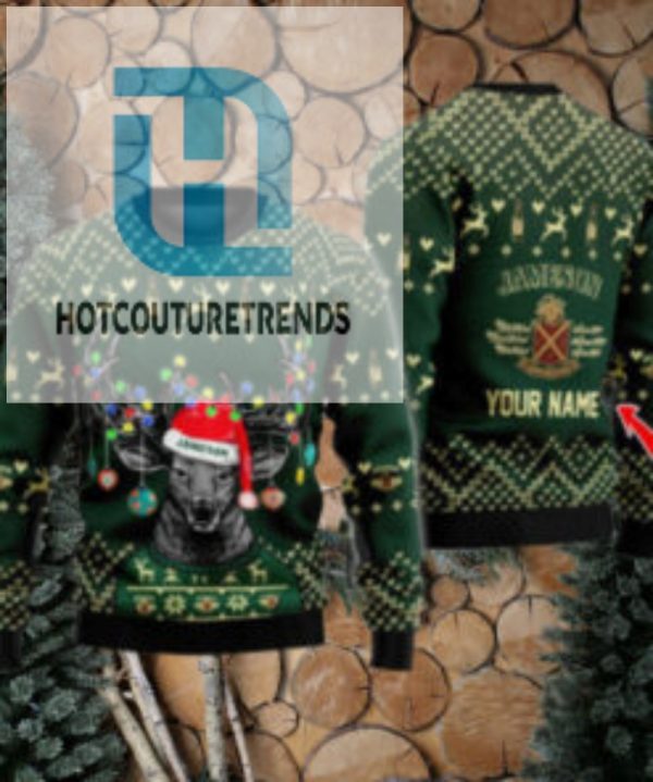 Personalized Reindeer Jameson Whiskey Christmas Ugly Sweater hotcouturetrends 1 1