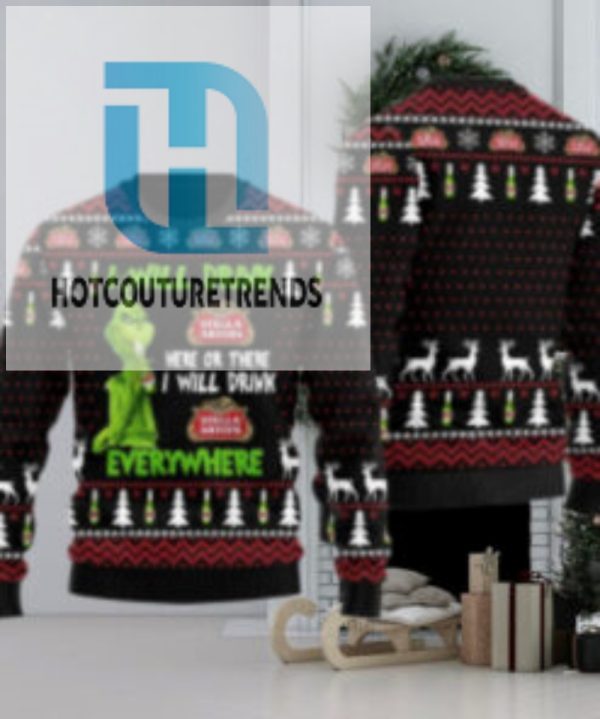 Stella Artois Will Drink Everywhere Ugly Sweater hotcouturetrends 1