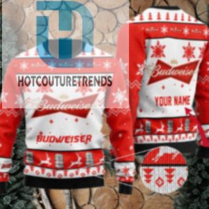 Personalized Budweiser Beer Ugly Sweater hotcouturetrends 1 1