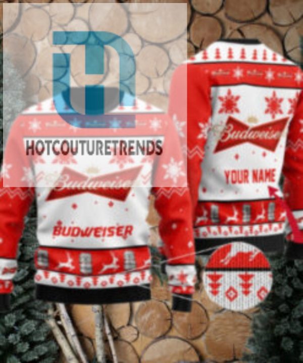 Personalized Budweiser Beer Ugly Sweater hotcouturetrends 1 1