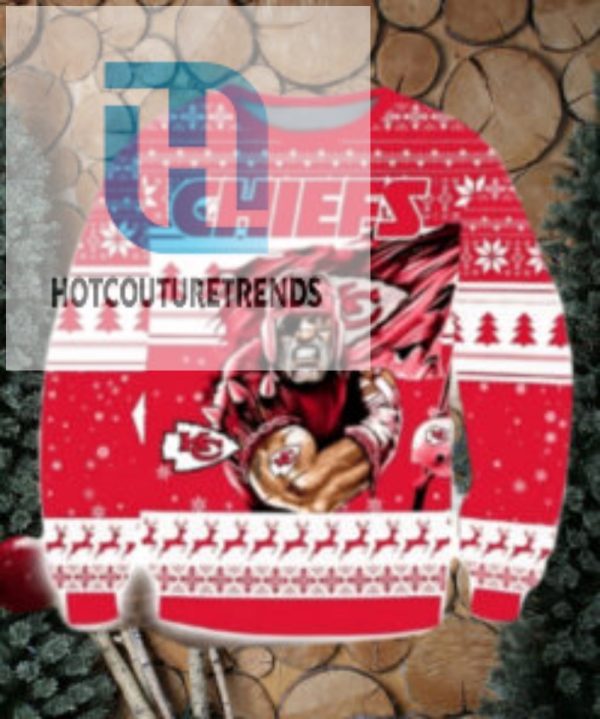 Kansas City Chiefs Superhero Holiday Ugly Christmas Sweater hotcouturetrends 1 1