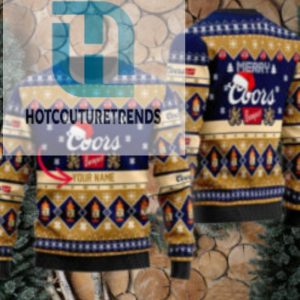 Personalized Merry Coors Banquet Christmas Ugly Sweater hotcouturetrends 1 1