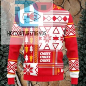 Kansas City Chiefs Holiday Geometry Ugly Christmas Sweater hotcouturetrends 1 1