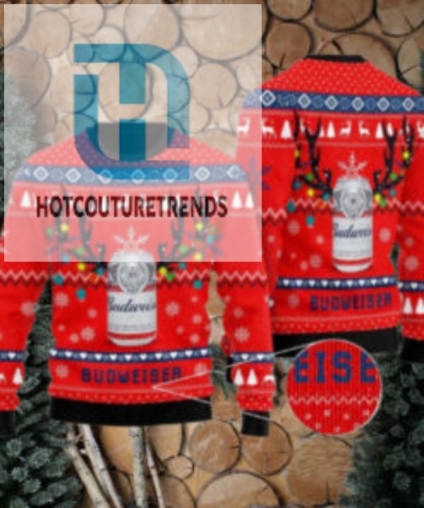 Deer Budweiser Ugly Sweater hotcouturetrends 1 1