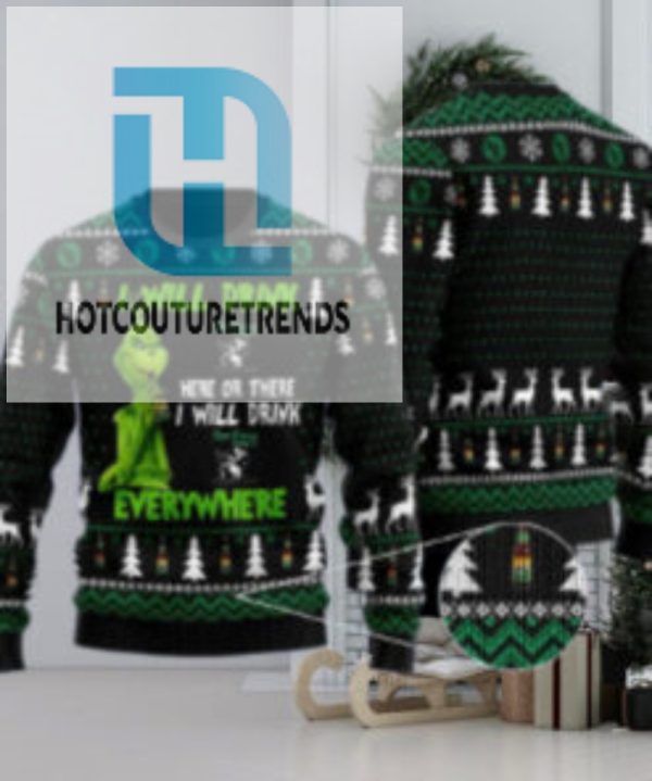 New Glarus Grinch Will Drink Everywhere Ugly Sweater hotcouturetrends 1