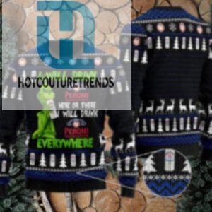 Peroni Grinch Will Drink Everywhere Ugly Sweater hotcouturetrends 1 1