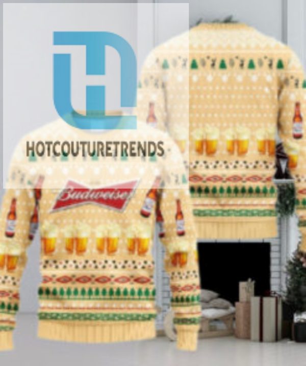 Budweiser Christmas Ugly Sweater hotcouturetrends 1