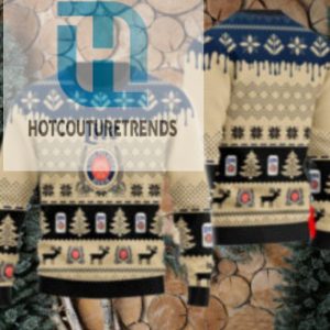 Chevron Pattern Miller Lite Christmas Ugly Sweater hotcouturetrends 1 1