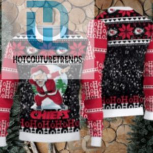 Kansas City Chiefs Santa Claus Hoho Ugly Christmas Sweater hotcouturetrends 1 1