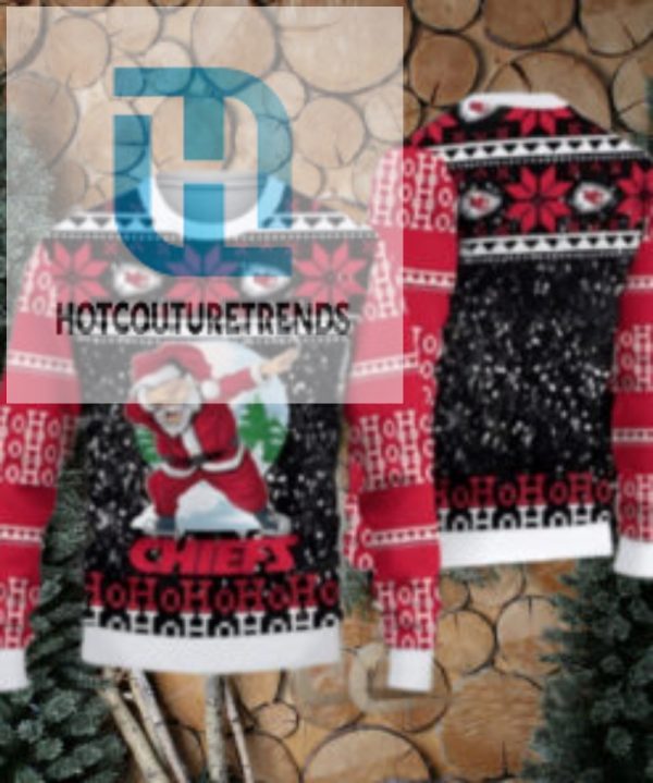 Kansas City Chiefs Santa Claus Hoho Ugly Christmas Sweater hotcouturetrends 1 1