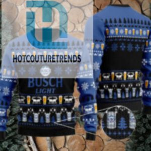 Busch Light Ugly Christmas Sweater hotcouturetrends 1 1