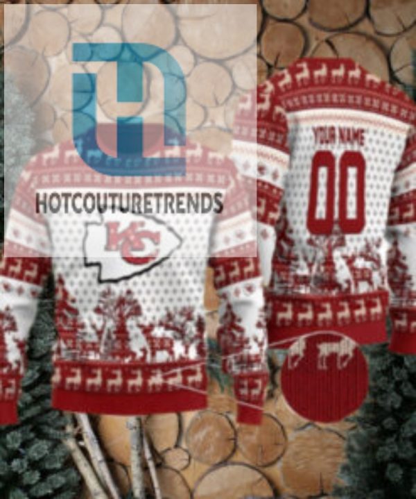 Kansas City Chiefs Personalized Reindee Ugly Christmas Sweater hotcouturetrends 1 1