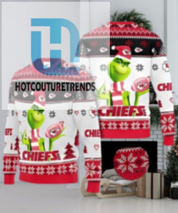 Kansas City Chiefs The Grinch Gift Ugly Christmas Sweater hotcouturetrends 1