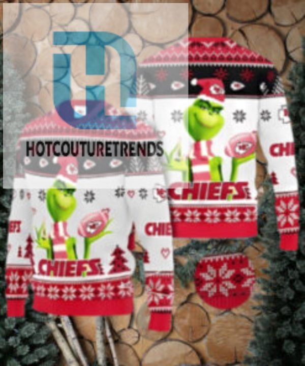 Kansas City Chiefs The Grinch Gift Ugly Christmas Sweater hotcouturetrends 1 1