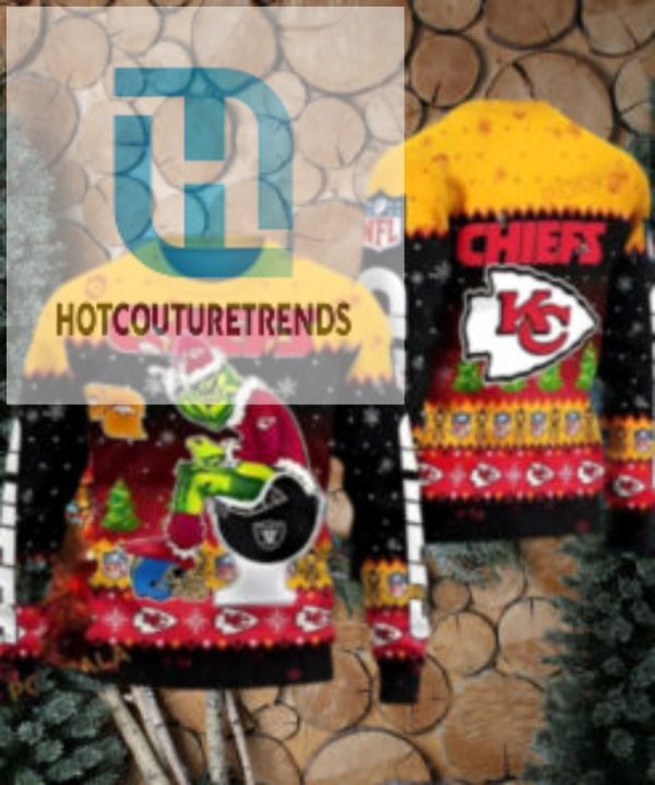 Nfl Chiefs Grinch Collab Ultimate Ugly Christmas Sweater hotcouturetrends 1 1