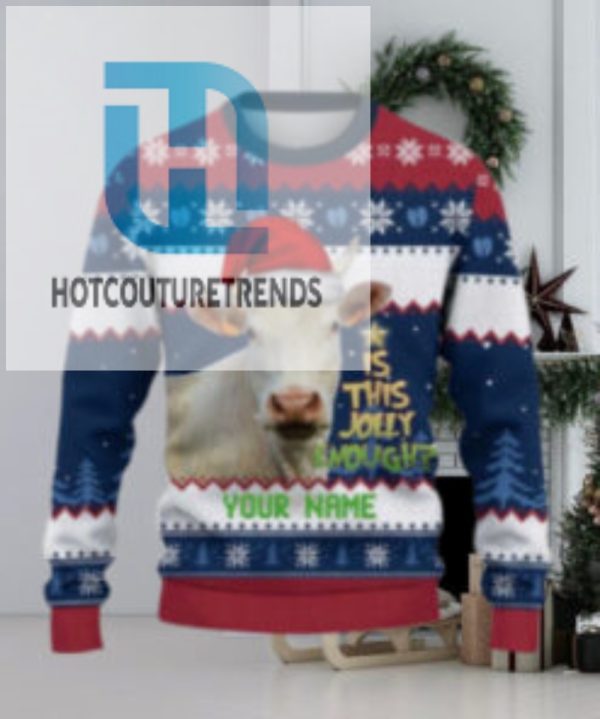 Charolais Is This Jolly Enough Ugly Sweater Xmas Custom Cow Ugly Sweatshirt Gift For Farmer Cow Lover hotcouturetrends 1