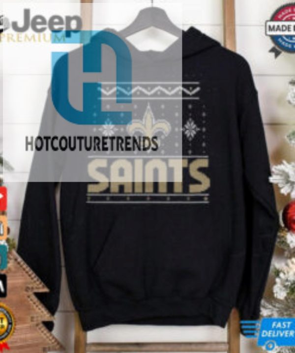 New Orleans Saints Holiday Crewneck Shirt hotcouturetrends 1